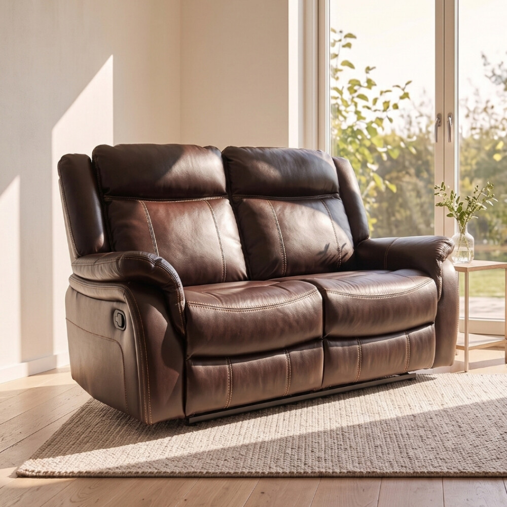 Sofá Recliner 2 Cuerpos - Royal Marron