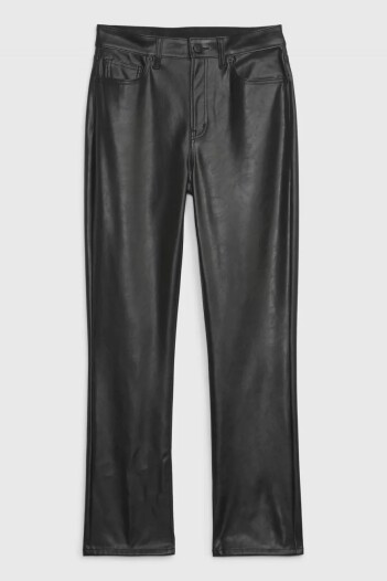 Jean Vintage Slim Cuerina Mujer True Black