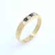 Anillo en oro 18k amarillo, brillantes y zafiros Anillo en oro 18k amarillo, brillantes y zafiros