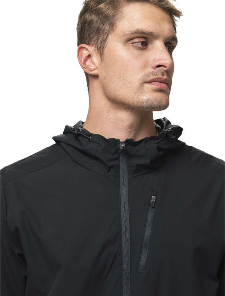 Campera con capucha Forum Negro