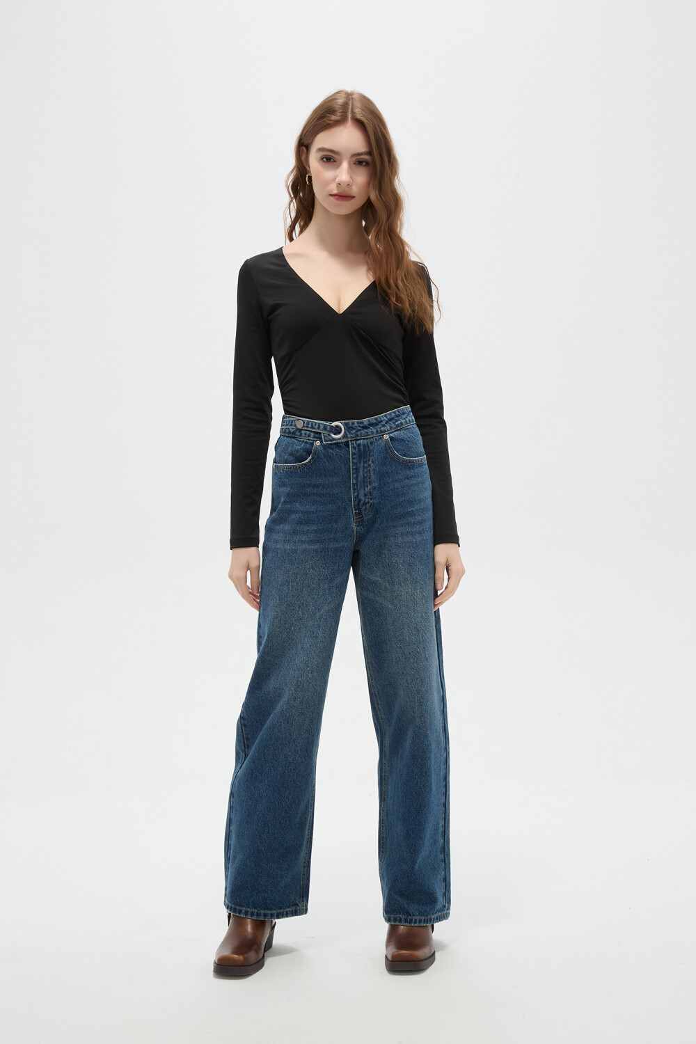 Pantalon Aelith Azul Grisaceo