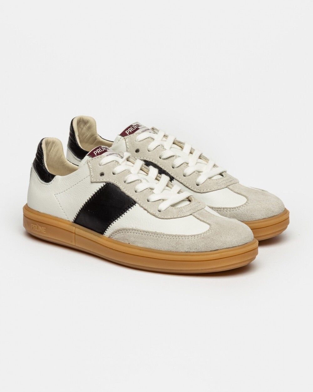 Sneaker Nil en cuero liso Blanco
