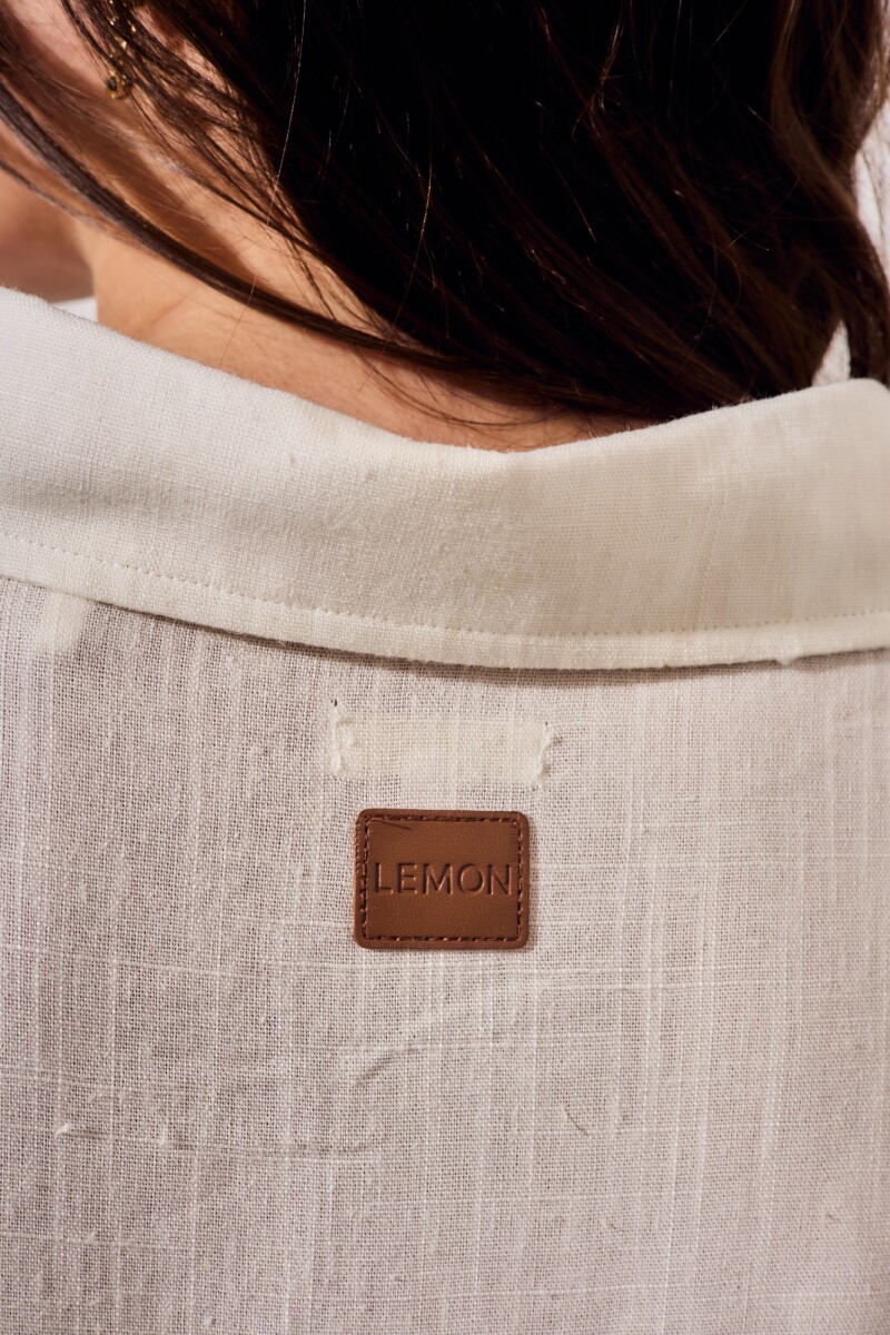 Camisa Lino Nácar