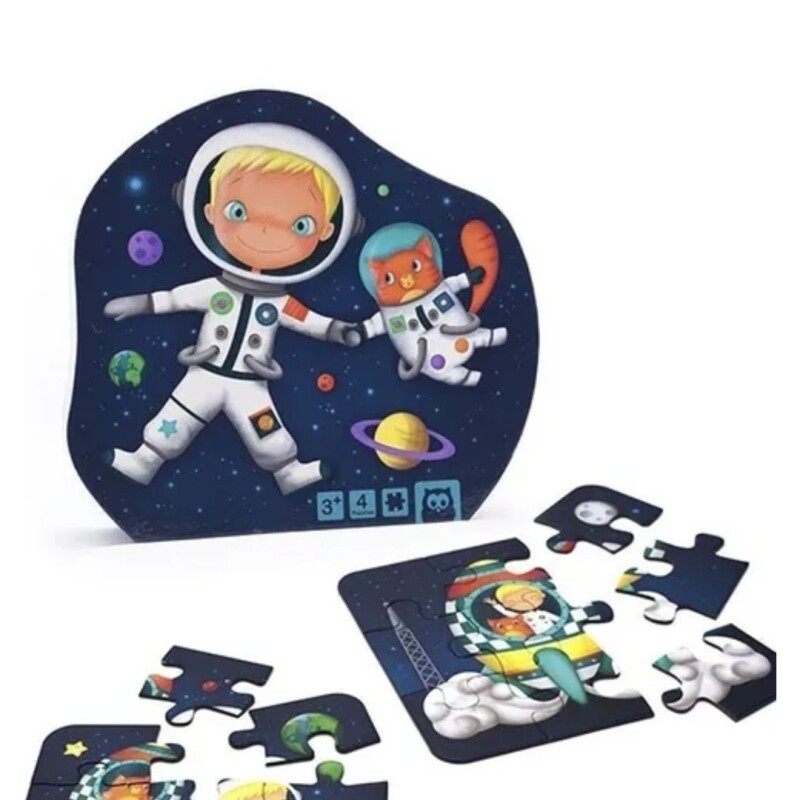 Puzzle 4 en 1 Eureka 43 pzas Astronauta