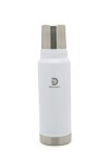 Termo 1000 mL doble Acero - Discovery Blanco