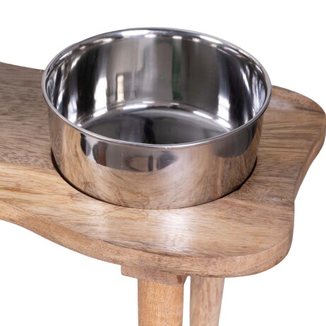 COMEDERO MASCOTAS MADERA NATURAL-BEIGE ANK-21