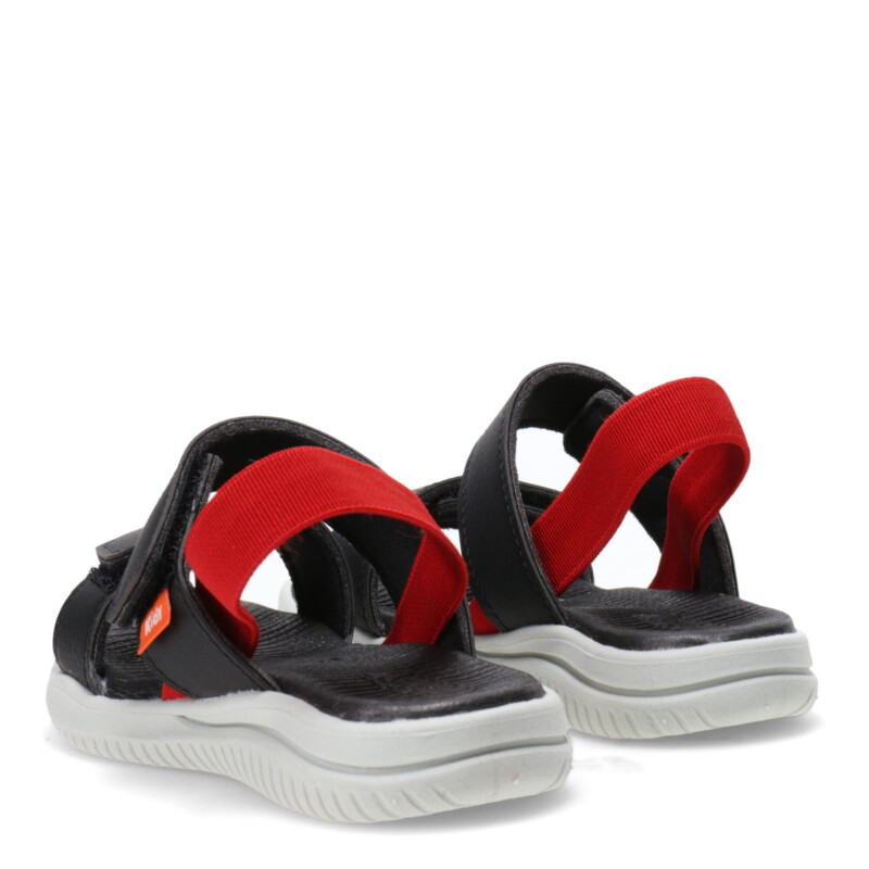 Sandalias de Niño KIDY con velcro Negro - Hielo - Rojo