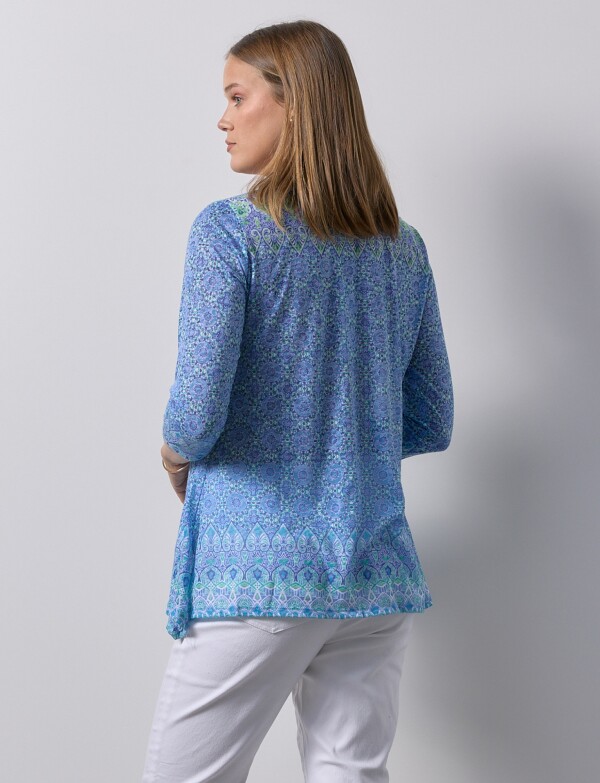 Blusa Printed AZUL/MULTI