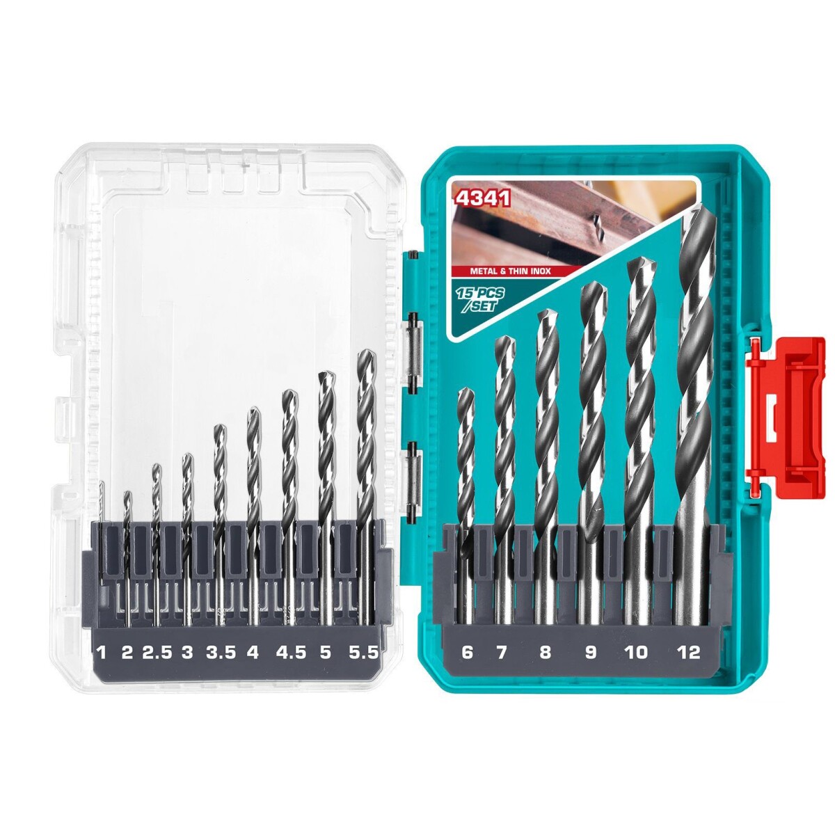 Set De 15 Mechas HSS Para Hierro 