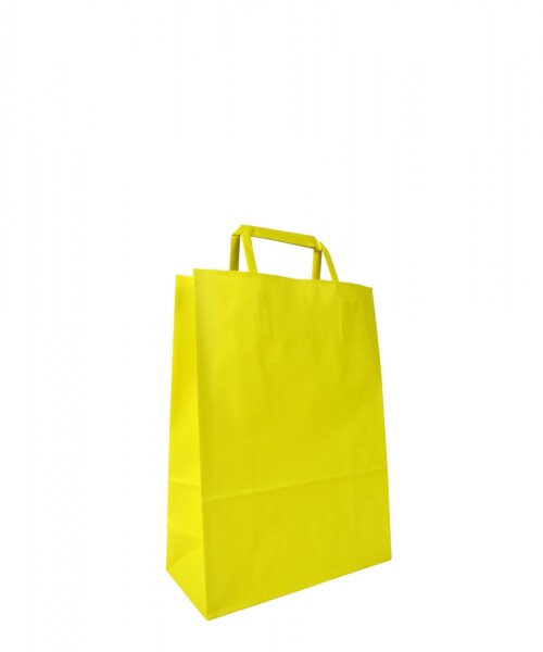 Bolsa lisa acuario 22x10x30 cm AMARILLO