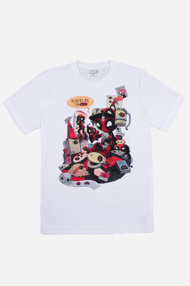 Camiseta hombre Deadpool BLANCO