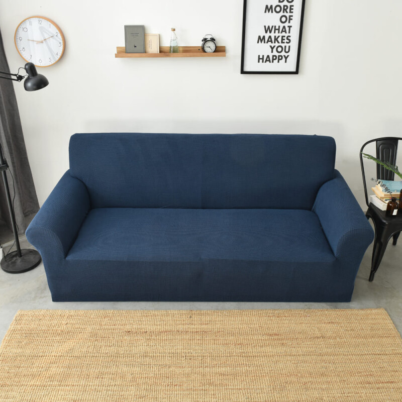 Funda sillón 3 cuerpos lisa azul