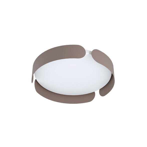 Plafón LED acero marrón 20W cálida Ø370 VALCASOTTO EG3502