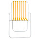 Silla De Playa Plegable Tubo De HierroSilla De Playa Plegable Tubo De Hierro Naranja