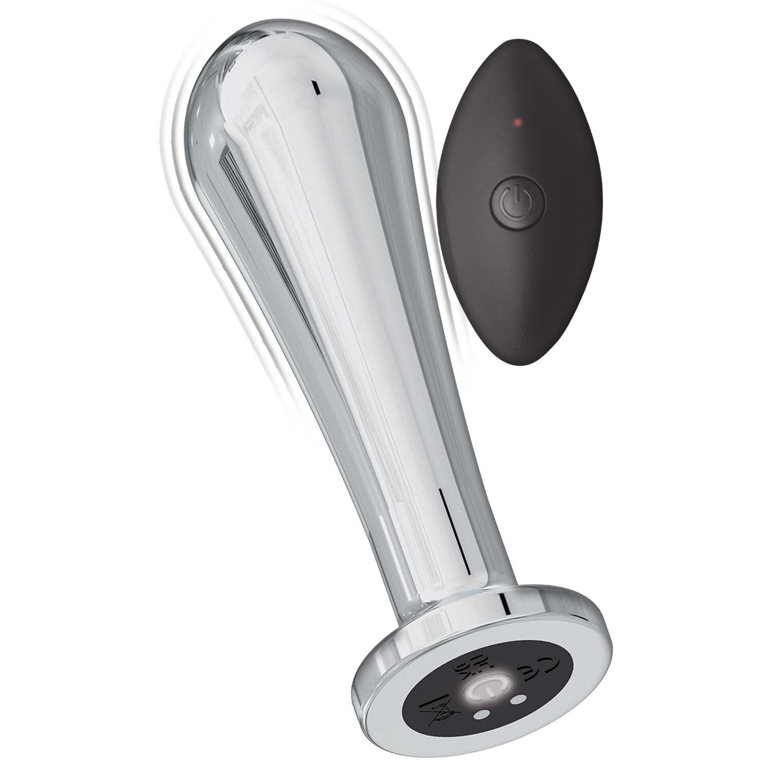 plug anal con control Milton Dual Tapping Anal Plug with Remote Control main image 1