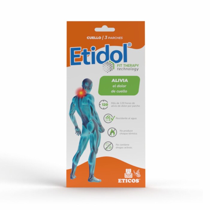 ETIDOL FIT THERAPY CUELLO X 3 PARCHES única