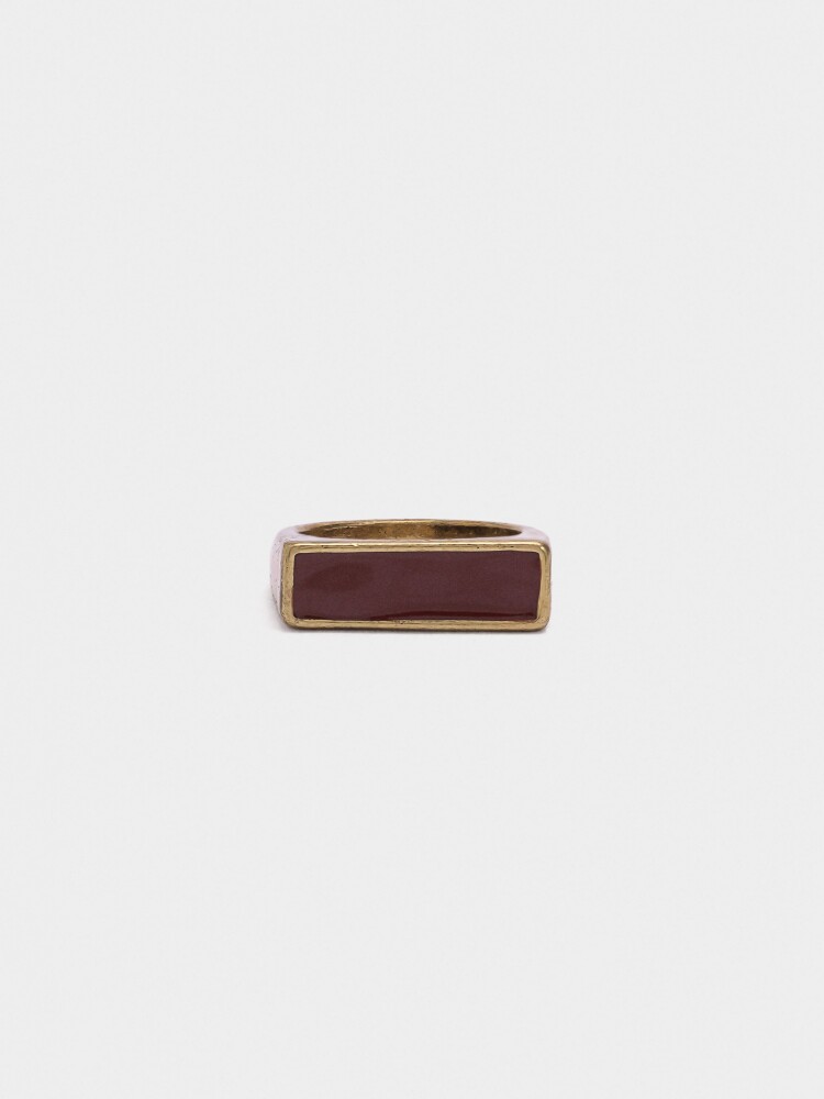 Anillo Esmaltado marron
