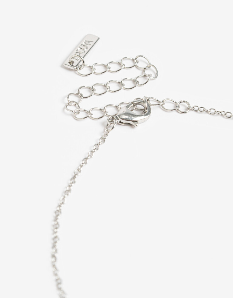 Cadena Corta con Dije Metal Cadena Corta Con Dije - Plateado Rodio