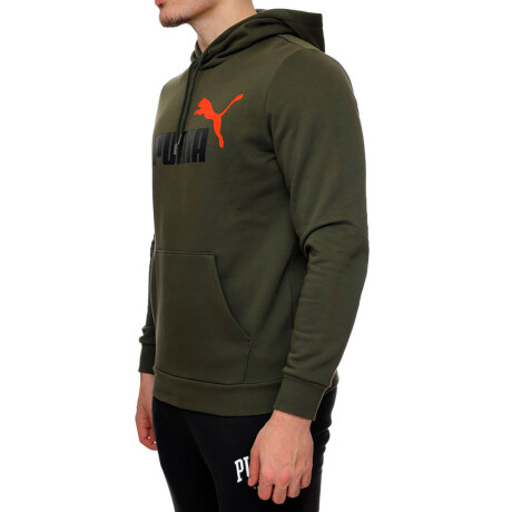 Canguro de Hombre Puma Essentials+ 2 Colores Logo Grande Verde Oscuro