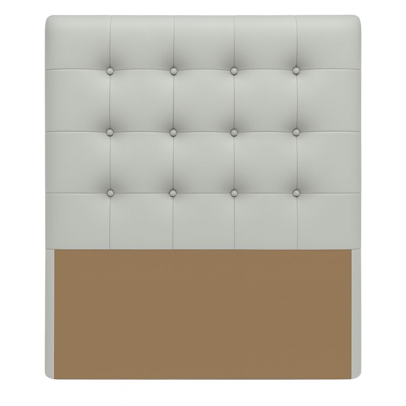 RESPALDO 1 PLAZA (0.90 MTS) - PU GRIS CLARO RESPALDO 1 PLAZA (0.90 MTS) - PU GRIS CLARO