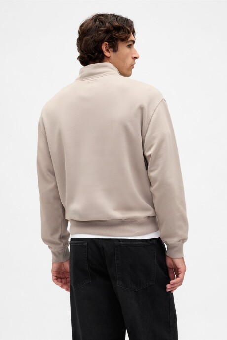 Buzo Deportivo Medio Cierre Logo Gap Hombre Quail