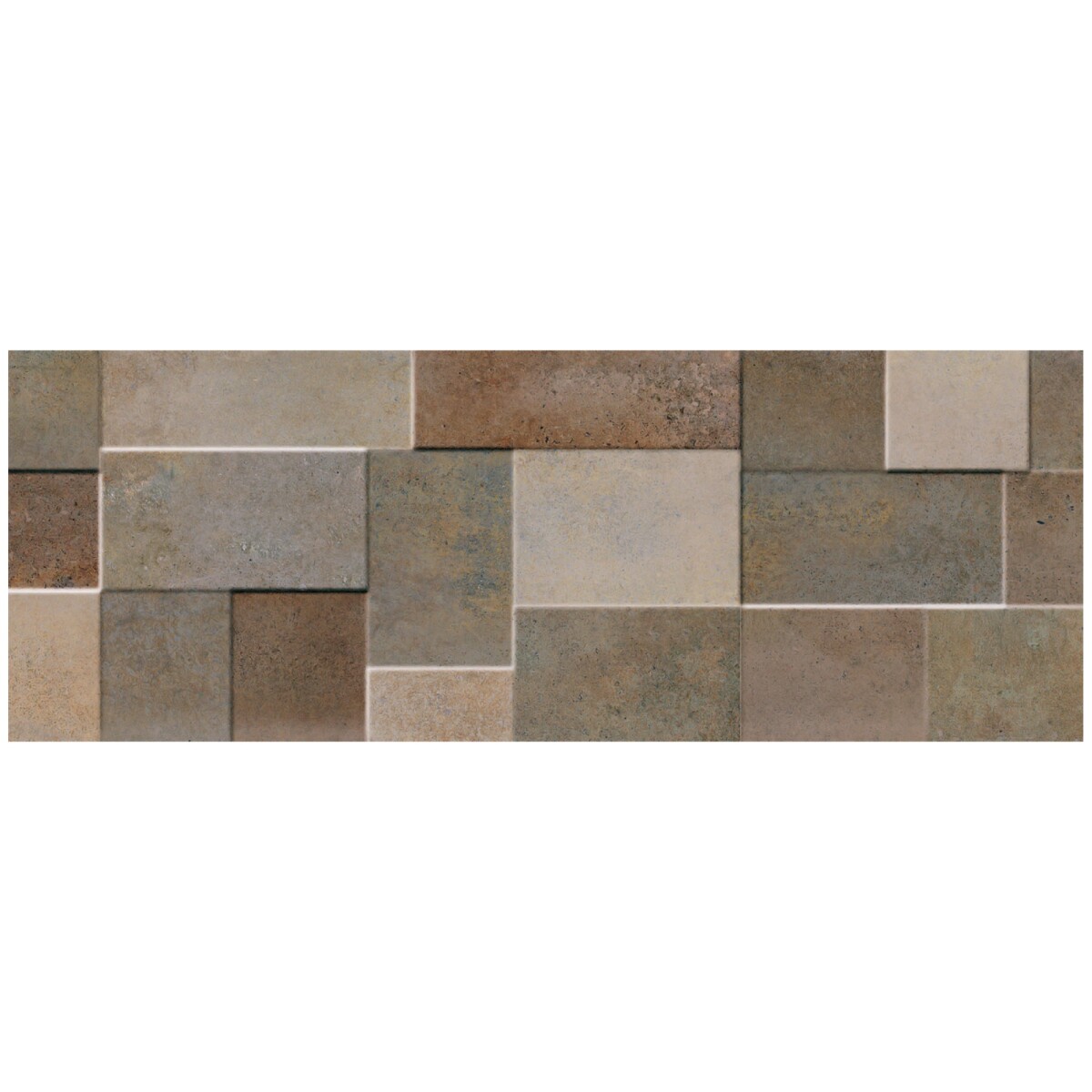 Ceramica Oxido Decorada 30X90Cm Pared 