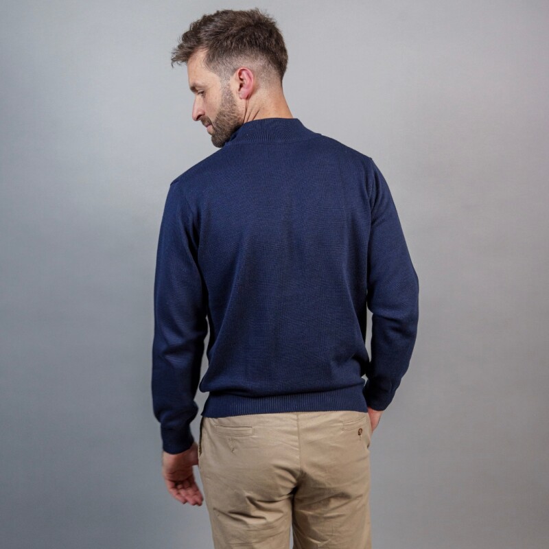 BUZO 1/2 CIERRE Azul