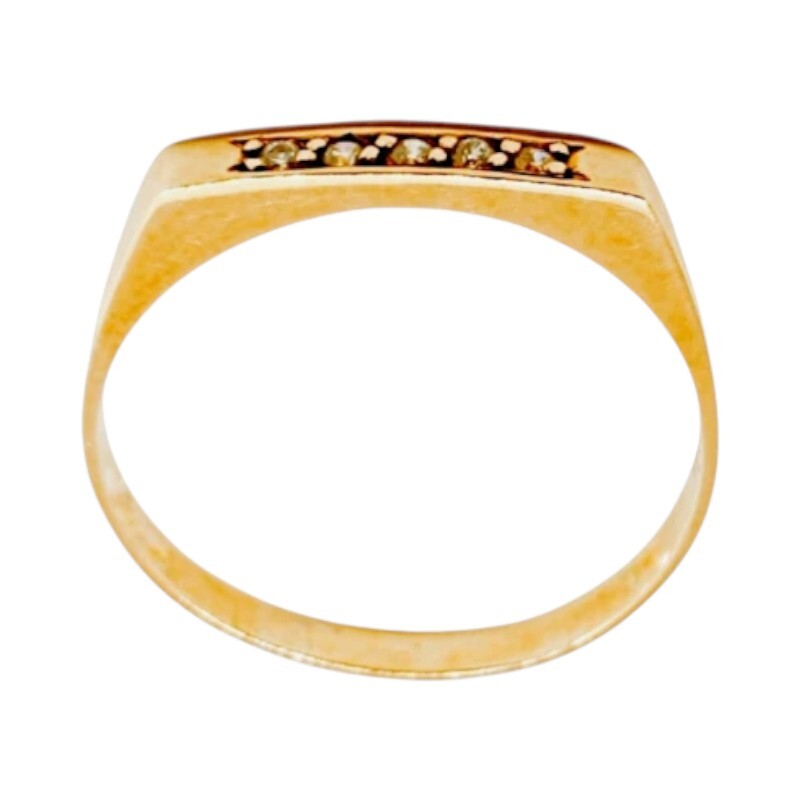 Anillo Sin Fin-Oro bajo-Piedra zirconia-AN8001 conpiedra