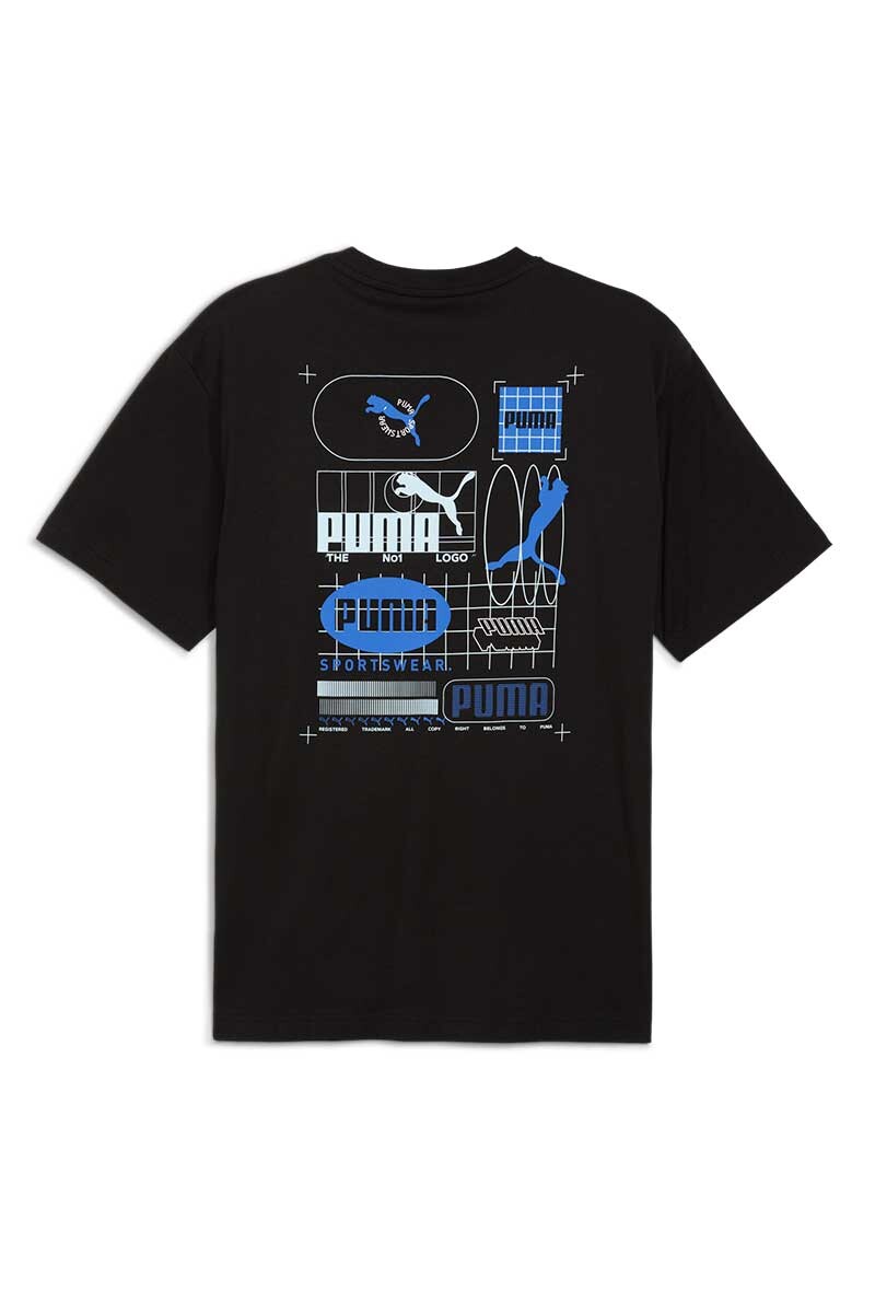 REMERA PUMA GRAPHIC Negro