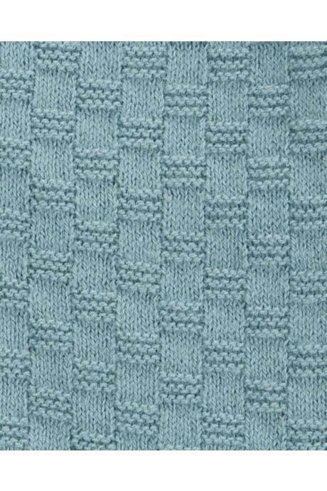 Monito corto de algodón, tejido, azul Sin color