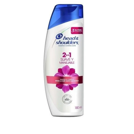 SHAMPOO HEAD & SHOULDERS SUAVE Y MANEJABLE 2 EN 1 180 ML SHAMPOO HEAD & SHOULDERS SUAVE Y MANEJABLE 2 EN 1 180 ML