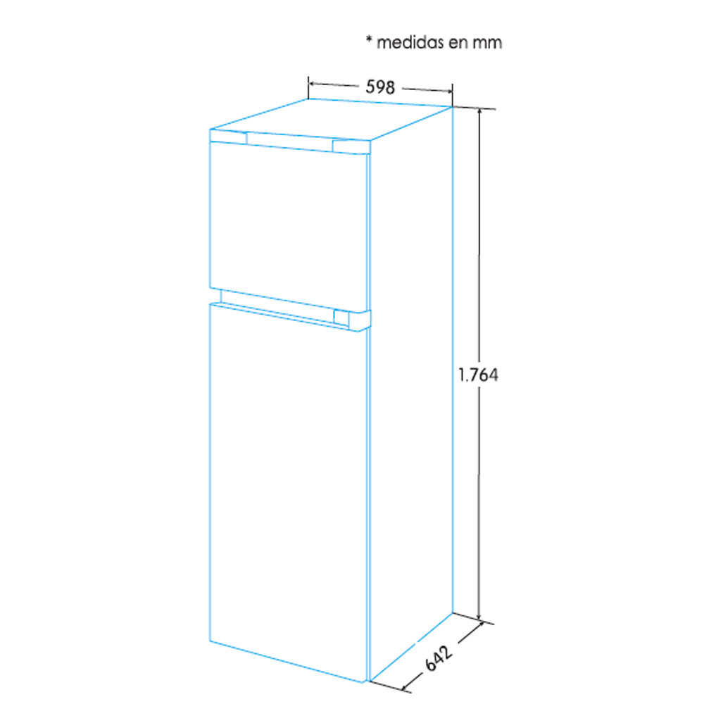 REFRIGERADOR TD-60176 Refrigerador Td-60176