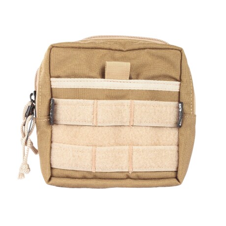 Pouch bolso porta accesorios en Cordura con sistema molle - 15x15cm Caqui