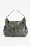 Cartera hobo con tapa verde