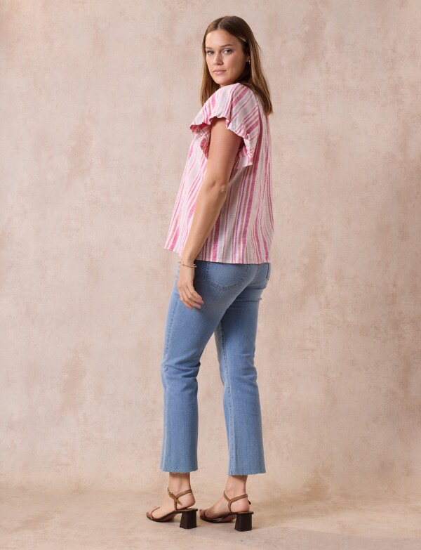 Blusa Lino Crochet MULTI/ROSA