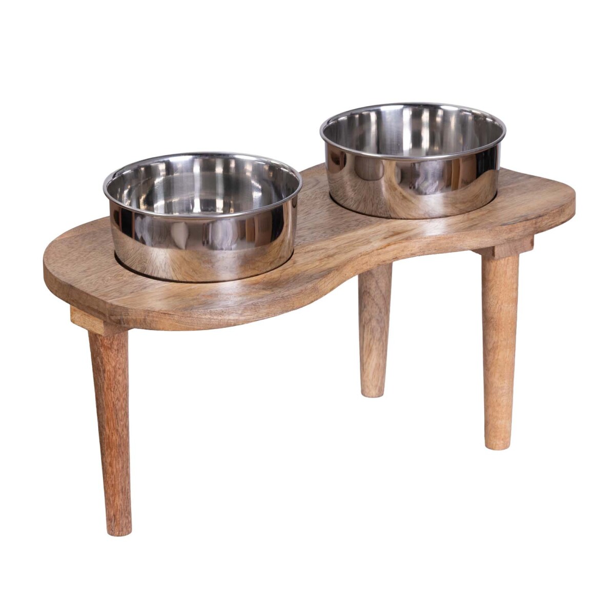 COMEDERO MASCOTAS - MADERA NATURAL-BEIGE ANK-21 
