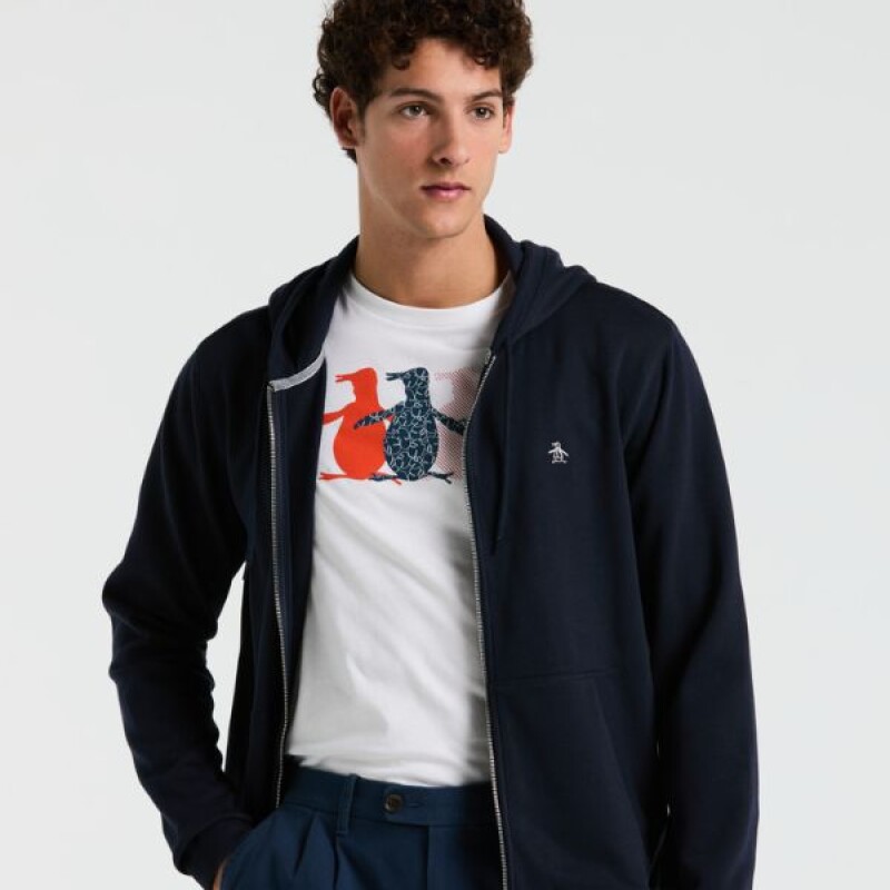 Campera Org Jrsy Breton Tee Sticker Penguin Marino