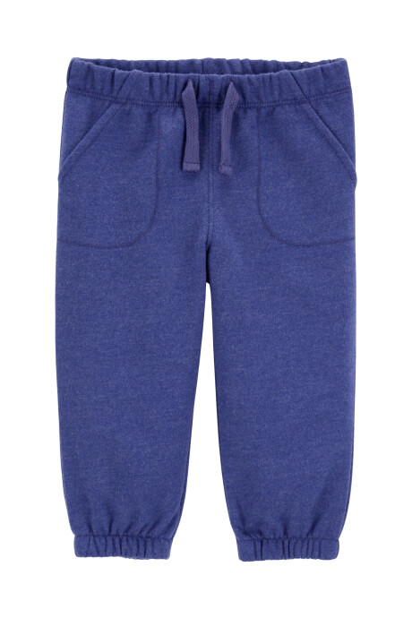 Pantalón deportivo de algodón, azul Sin color