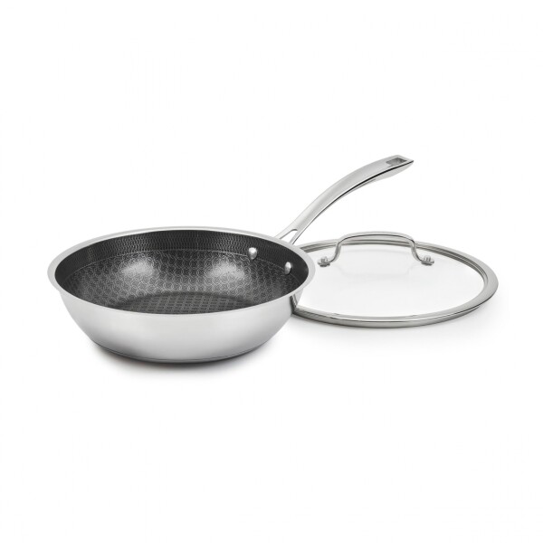 Sartén profunda c/tapa híbrida de acero inoxidable con superficie de cerámica Cuisinart FPS22-26DC Sartén profunda c/tapa híbrida de acero inoxidable con superficie de cerámica Cuisinart FPS22-26DC