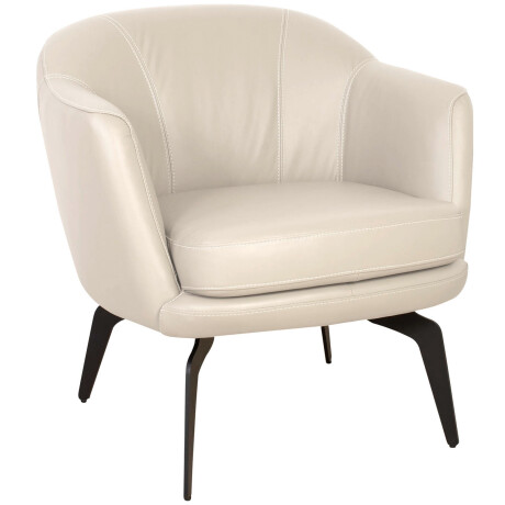 BUTACA FIJA 1 CUERPO CUERO BLANCO 1002 OFFWHITE