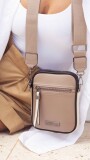 PHONE BAG GIONA TOPO MANTECA Y NEGRO