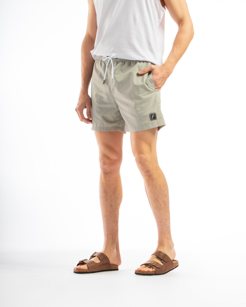 Short Liso Buzios - Gris 
