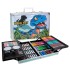 Set Valija Maletín Arte Escolar Didáctico 145 Piezas Pintar Variante Diseño Dinosaurio