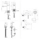 JUEGO DE GRIFERIA LAVATORIO BIDET MONOCOMANDO BRILLO BLEST CROMO