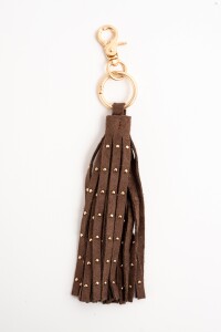 Charm Flecos Y Tachas Gamuza Vegana Chocolate