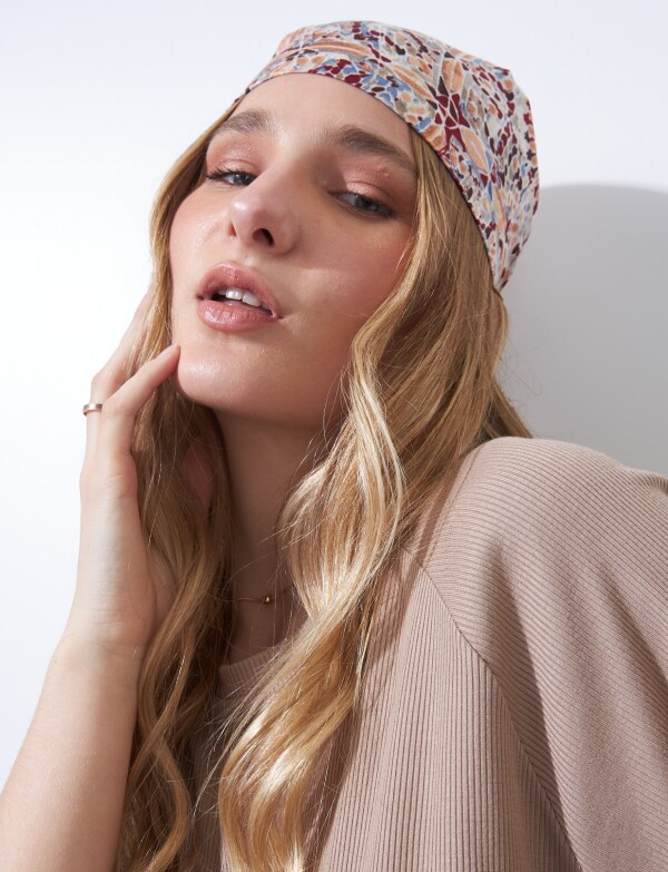 Bandana Printed MULTI/BEIGE