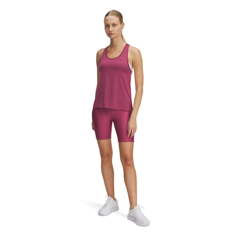 Short Under Armour Tech Biker de Mujer - 1360939-659 Fucsia-blanco