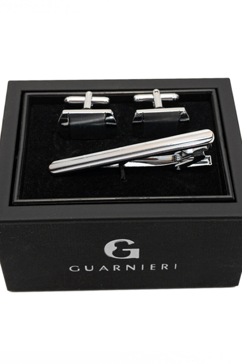 Gemelos con Sujetacorbata PLATA