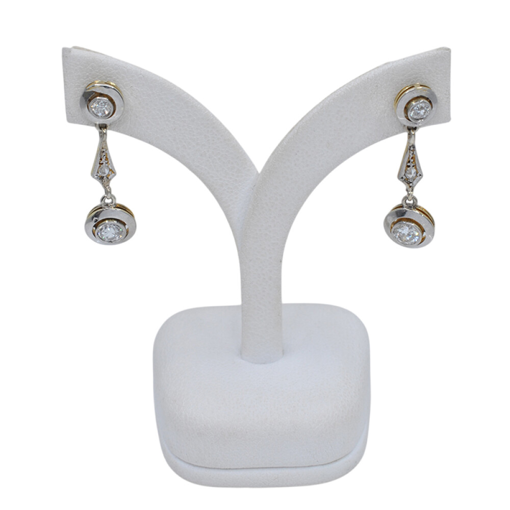 Caravanas oro 18k , brillantes, diamantes Caravanas oro 18k , brillantes, diamantes