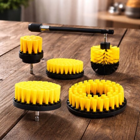 KIT DE CEPILLOS PARA TALADRO DETALLING C/EXTENSIBLE 6 PIEZAS KIT DE CEPILLOS PARA TALADRO DETALLING C/EXTENSIBLE 6 PIEZAS